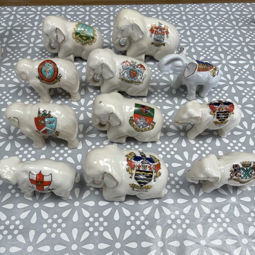 Crested china elephant x11 - crested,