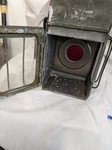 Vintage signal railway - signal, lamp