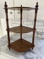 3 Tiered Vtg MCM Solid  Wood