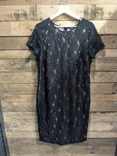 George Black Lace Shift Dress