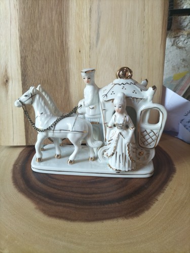 Porcelain horse carriage - horse, &