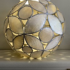 Capiz Shell Globe Light Shade