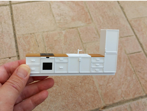 Dolls house tiny kitchen - dolls,