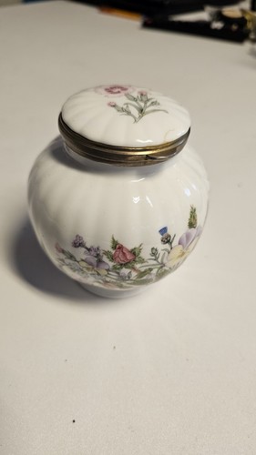 Aynsley bone china trinket box - aynsley,