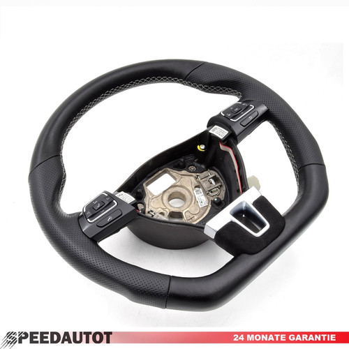 Flat bottom leather steering - bottom,