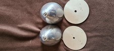 2 x Large Aluminium RC Aeroplane Nose Cones, Nitro Engine Spinners Spitfire Etc