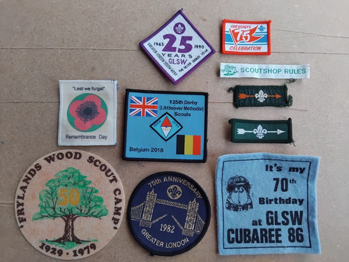 Vintage scout badges - vintage,