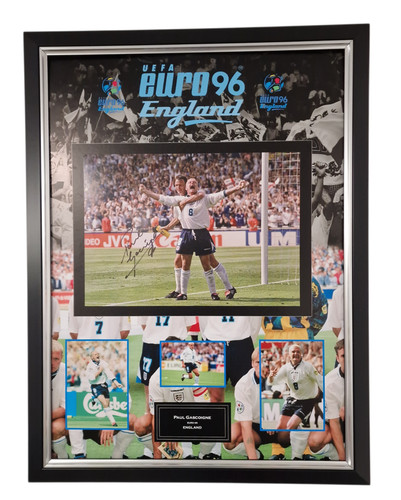 New framed paul gascoigne of - **new,