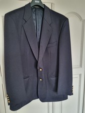 Mens Navy Wool Blazer. Marks