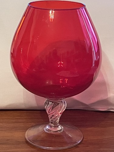 Light red large - red, glass