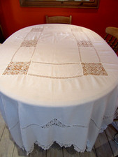 Vintage large tablecloth - large, tablecloth,
