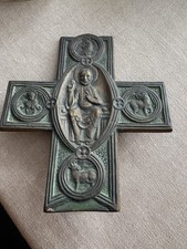 Antique orthodox bronze cross - orthodox,