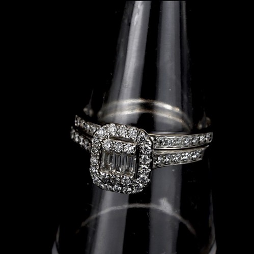 Certified white gold - gold, 0.50ct