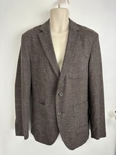 Zara Brown Check Mix Blazer