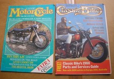 2x CLASSIC MOTORCYCLE  MAGAZINES 1985-1987