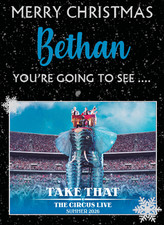 YOU'RE GOING TO SEE TAKE THAT - THE CIRCUS 2026 - Personalised Christmas Card
