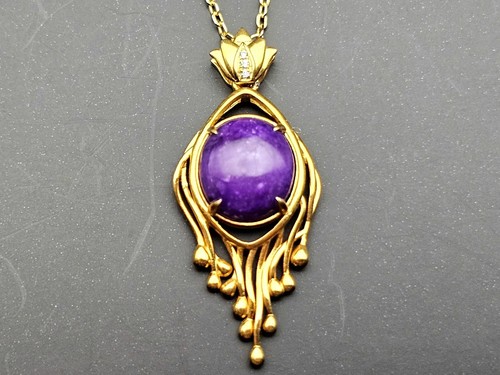 Untreated natural sugilite - untreated, 925