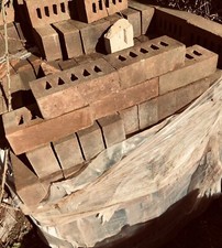 Brown Engineering Bricks (Perforated) 215 x 102 x 65mm (500 approx)