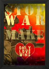 stop war make love Framed Wall
