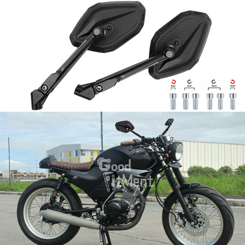 Pair 8mm 10mm - black, motorcycle
