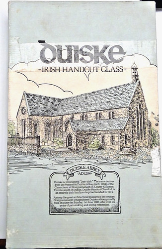 Duiske irish hand - cut, glass