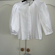 BNWT White Cotton ZARA Poplin
