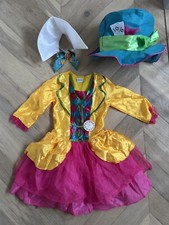Disney Girls Mad Hatter Costume, 7-8 Years