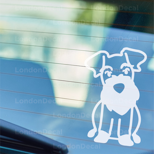 Schnauzer dog decal - schnauzer,