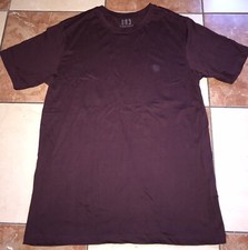 Police 883 Mens Small Regular Fit TShirt Burgundy (d)