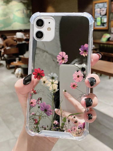 Pink daisy floral acrylic - pink,