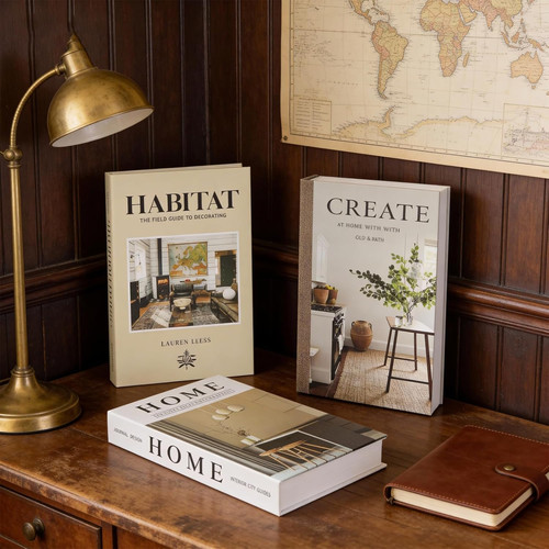 Pcs faux decorative books - pcs,