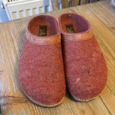 Haflinger wool clogs - haflinger, grizzly