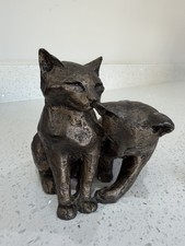Bronze Effect Two Cats