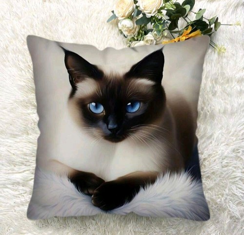 Printed siamese kitten - x,