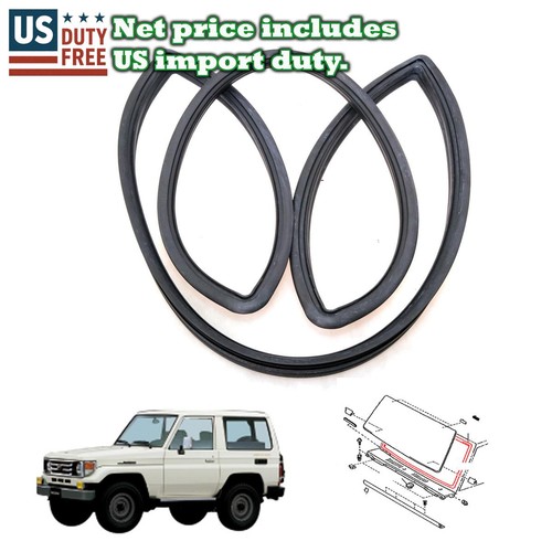 Front windshield weatherstrip - front,
