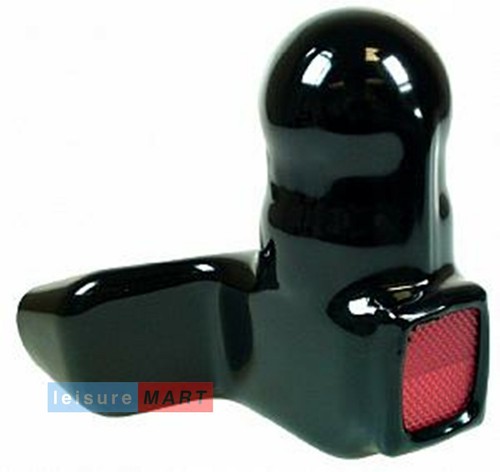Black pvc towball boot - pvc,