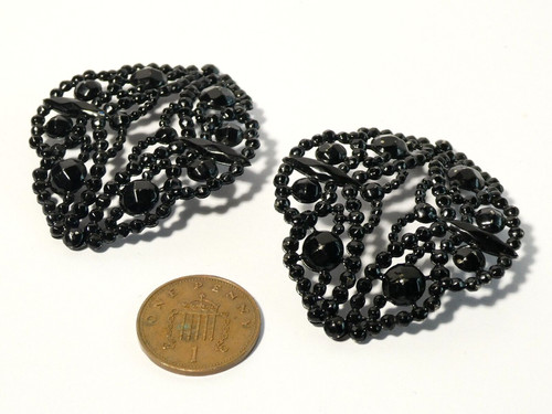 19thc black painted patterned - painted,