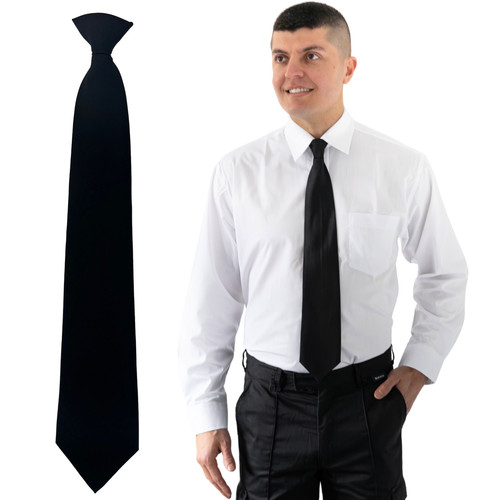 Clip tie black - tie,