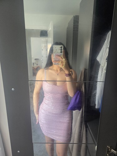 Polly pink sequin dress - polly,
