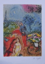 Marc CHAGALL: Lovers On The