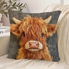 Beautiful Highland Cow Cushion