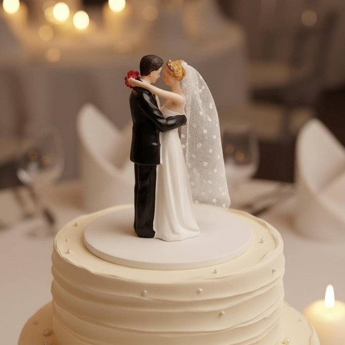 Bride and groom - groom, topper