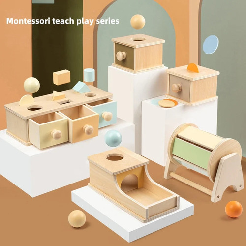 Kid montessori wooden pitch - wooden,