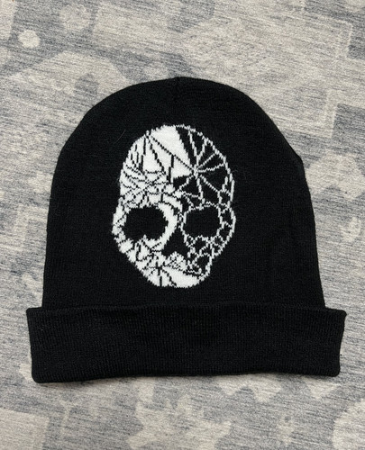 Black beanie hat - black,