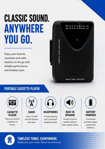 Class walkman cassette player - cassette,