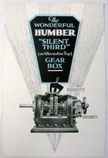HUMBER Silent Third Gear Box 16/50hp Snipe Pullman Car Sales Brochure c1930