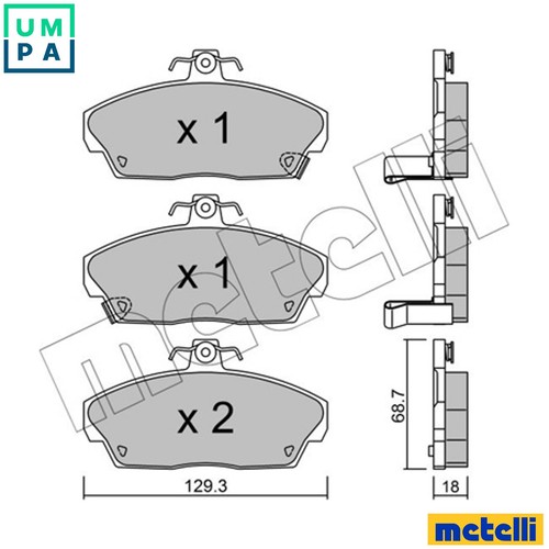 Brake pad set disc - disc,