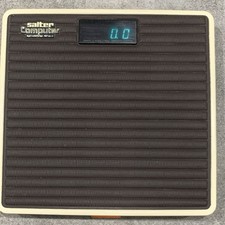 Vintage Salter Computer Bathroom Scales - Brown / Cream 1980’s