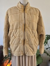 Free People Dolman Quilted Knit Jacket Mustard Size S RRP £188