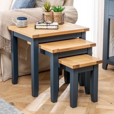 Nest of 3 Tables Westbury Blue